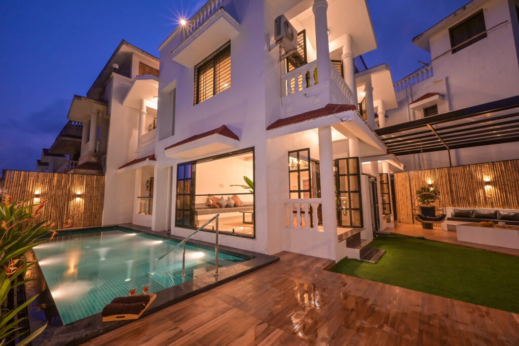 Professional interior photography of a luxury villa exterior captured by Cinematic360 - photography and videography services for interior designers in Mumbai