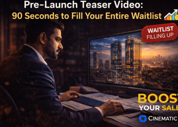 Pre-Launch Teaser Video for Real Estate Projects in Mumbai: Why 90 Seconds Can Fill Your Entire Waitlist