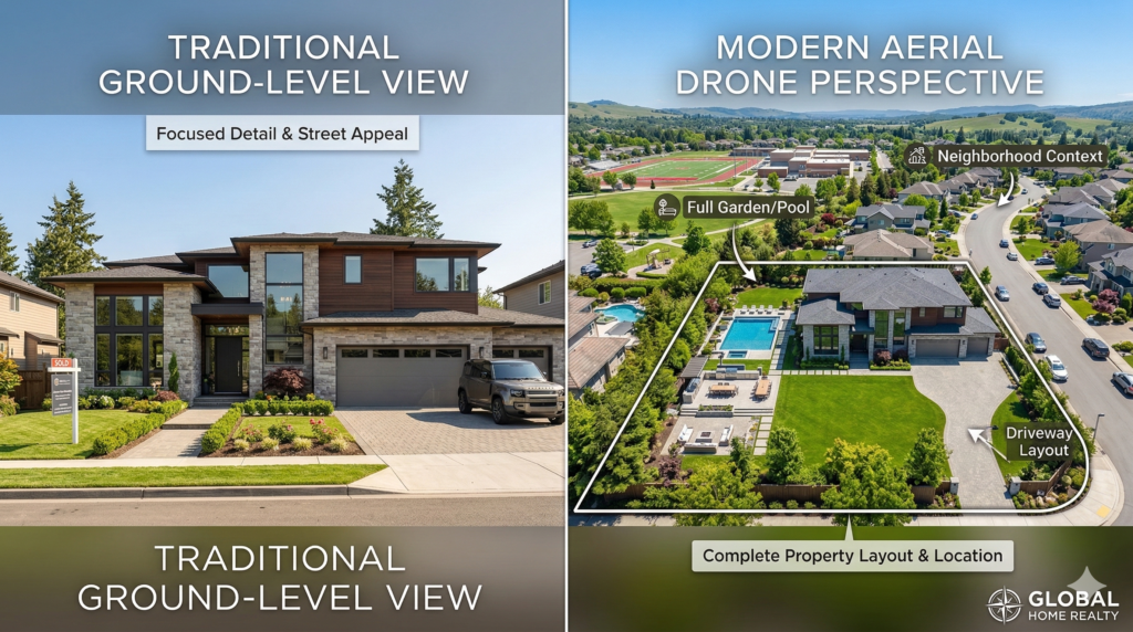 Drone camera equipment including batteries, controller, ND filters, and memory cards.