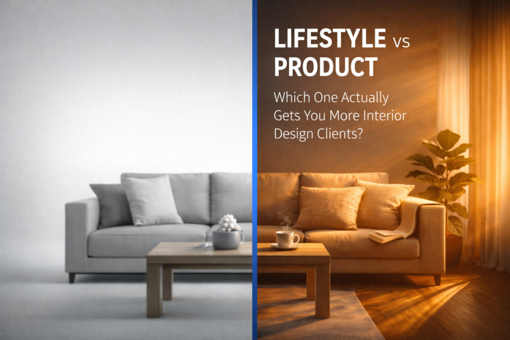 Lifestyle Photography vs. Product Photography for Interior Design Firms: Which Sells Better?