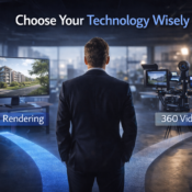 Real estate developer making critical technology choice between AI rendering and 360 video solutions