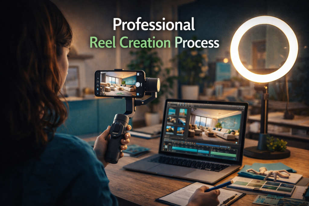 Step by Step Strategy for Creating Interior Design Reels