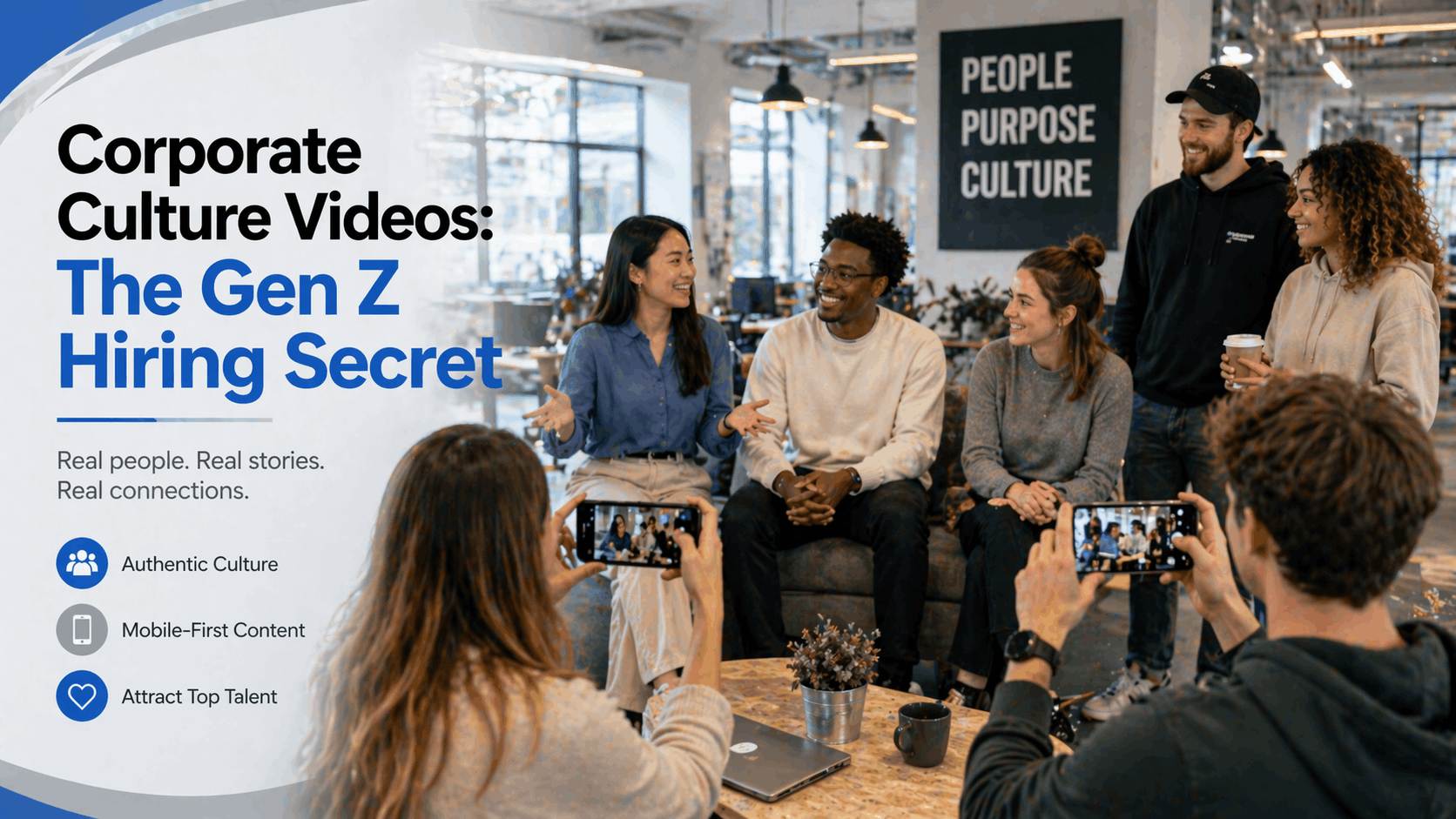 Diverse Videography Team Creating Accessible Video Content with Captions