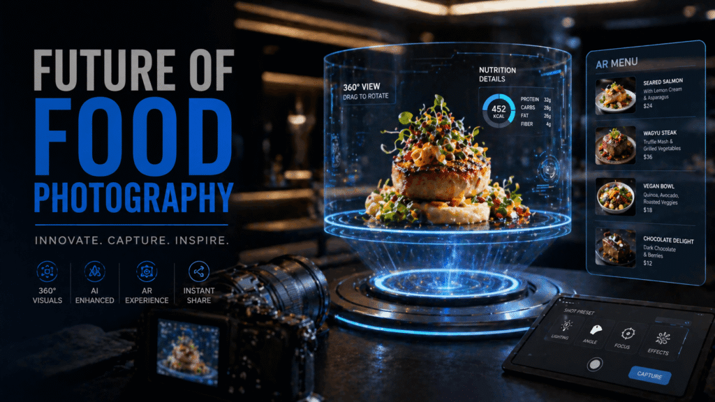 Hypercolor food photography showing vibrant smoothie bowl with bold electric colors and Instagram-optimized composition