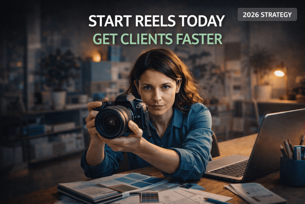 Interior designer ready to launch professional reel creation strategy and social media marketing