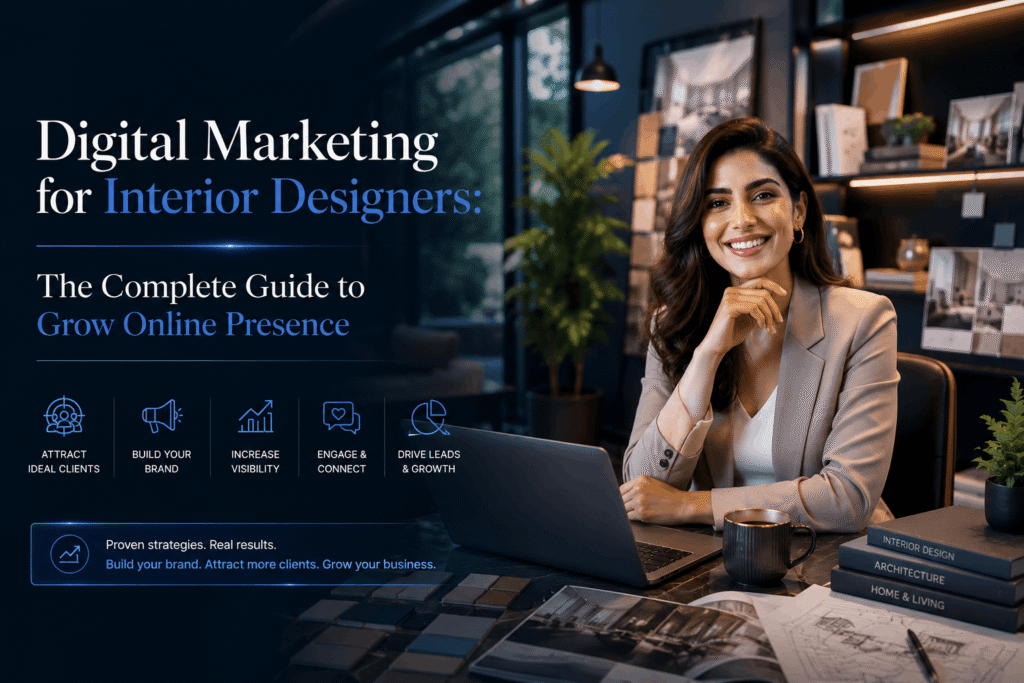 Digital Marketing for Interior Designers: The Complete Guide to grow online presence.