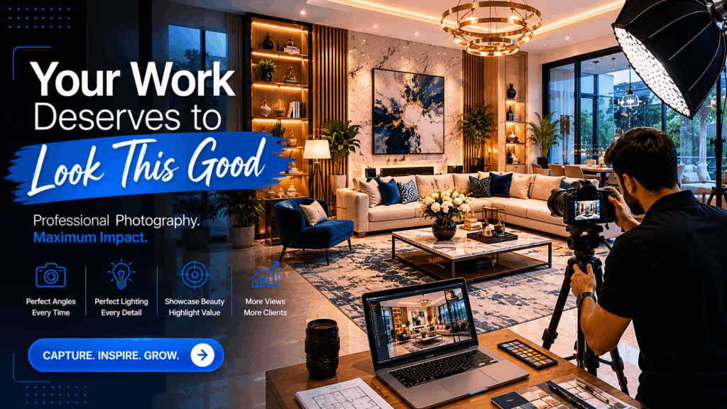One professionally shot project will do more for your brand than fifty phone photos.