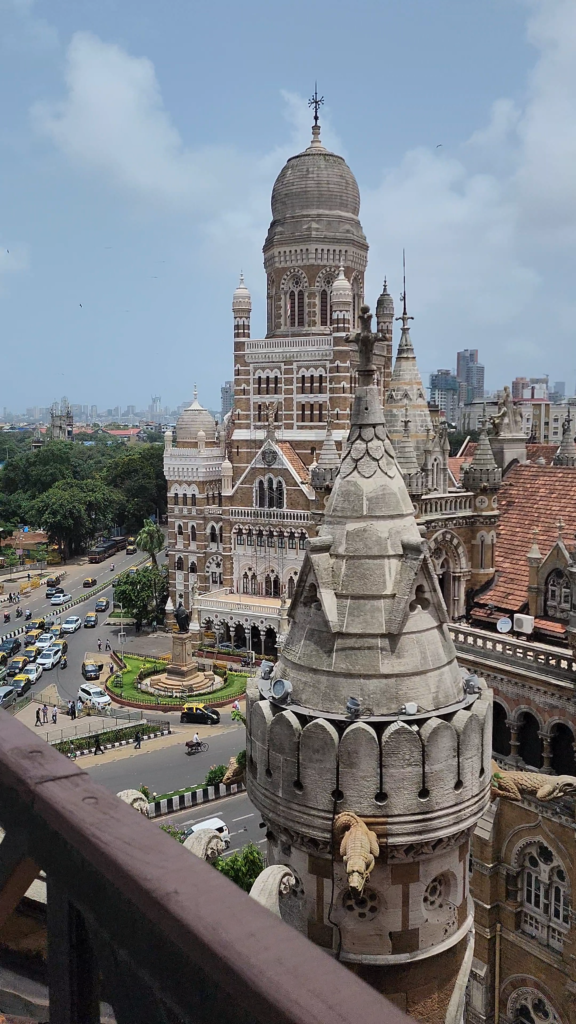 CSMT Mumbai exterior architecture and historic dome captured during a 360° videography production