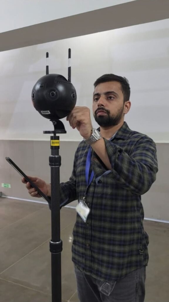 Professional 360 degree videography camera setup for immersive property tours in Mumbai